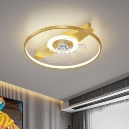 Moderní stropní ventilátor s dálkovým ovládáním světel