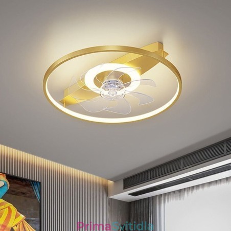 Moderní stropní ventilátor s dálkovým ovládáním světel Moderní stropní ventilátor s dálkovým ovládáním světel