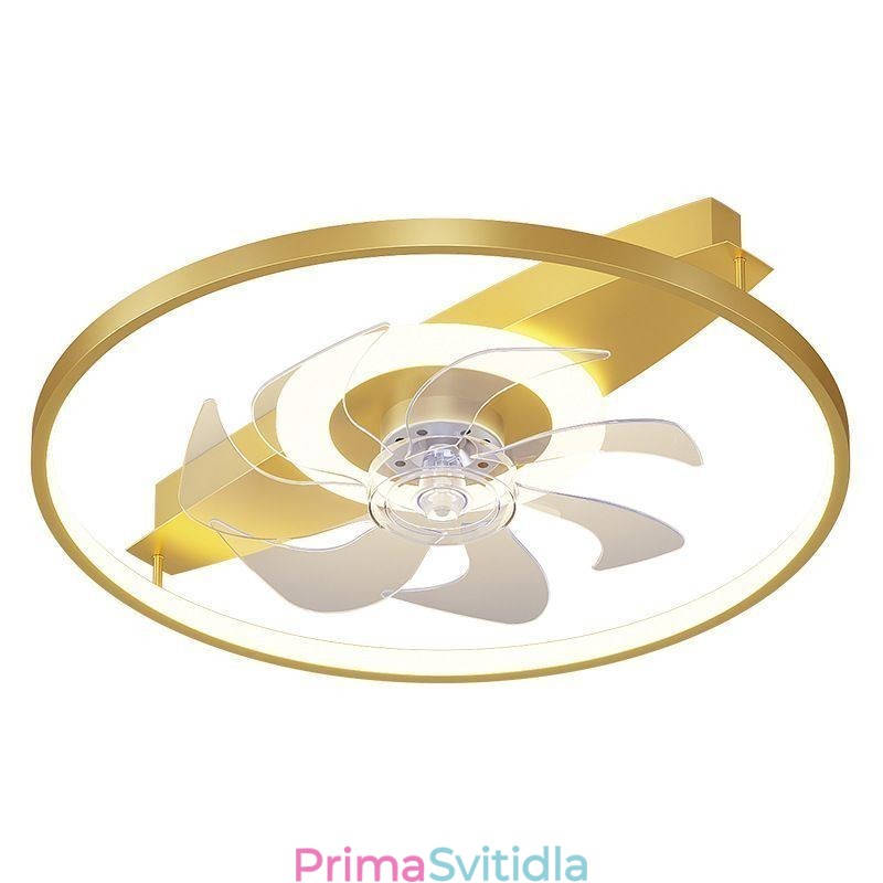 Moderní stropní ventilátor s dálkovým ovládáním světel