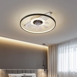 Moderní stropní ventilátor s dálkovým ovládáním světel