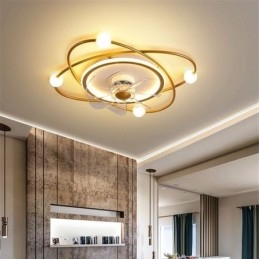 Moderní stropní ventilátory vnitřní osvětlení jídelna