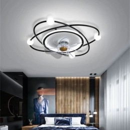 Moderní stropní ventilátory vnitřní osvětlení jídelna