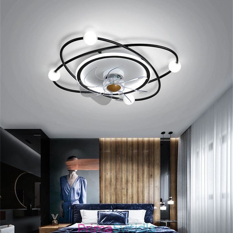 Moderní stropní ventilátory vnitřní osvětlení jídelna