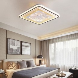 Inteligentní stropní ventilátor s lehkou dekorací s plynulou stmíváním