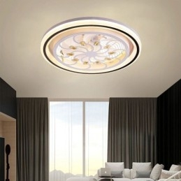 Inteligentní stropní ventilátor s lehkou dekorací s plynulou stmíváním