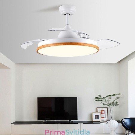 Moderní invertorové stropní světlo ventilátoru Dálkové ovládání stropní lampy Tricolor Stmívání Moderní invertorové stropní světlo ventilátoru Dálkové ovládání stropní lampy Tricolor Stmívání