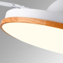 Moderní invertorové stropní světlo ventilátoru Dálkové ovládání stropní lampy Tricolor Stmívání