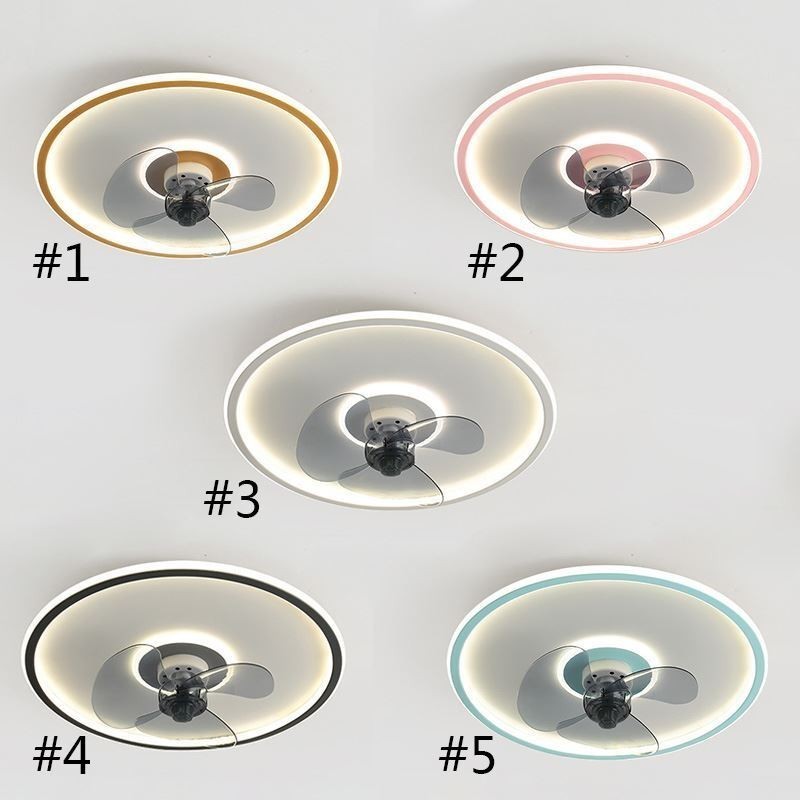Macaron Stropní ventilátor Light Dálkové ovládání Decor Ventilateur