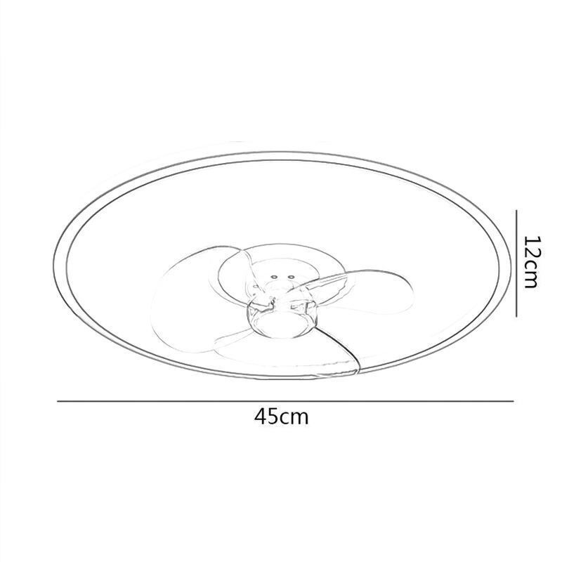 Macaron Stropní ventilátor Light Dálkové ovládání Decor Ventilateur