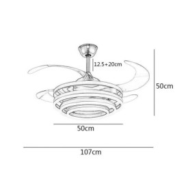 Creative Inverter Fan Lustr Fan Light