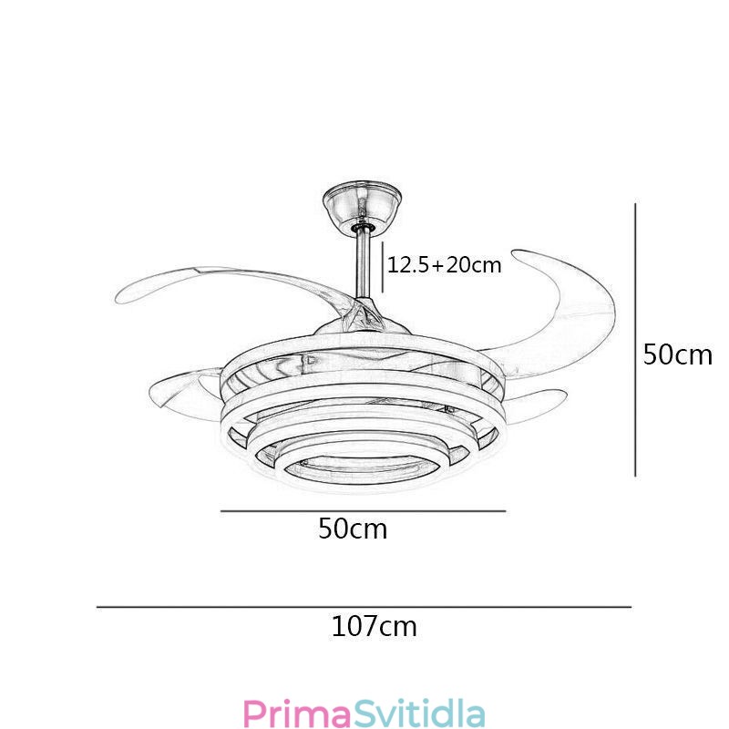 Creative Inverter Fan Lustr Fan Light