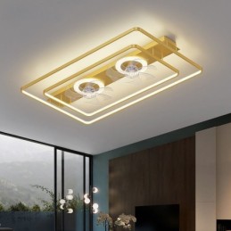 Moderní zapuštěný stropní ventilátor s dálkovým ovládáním světel