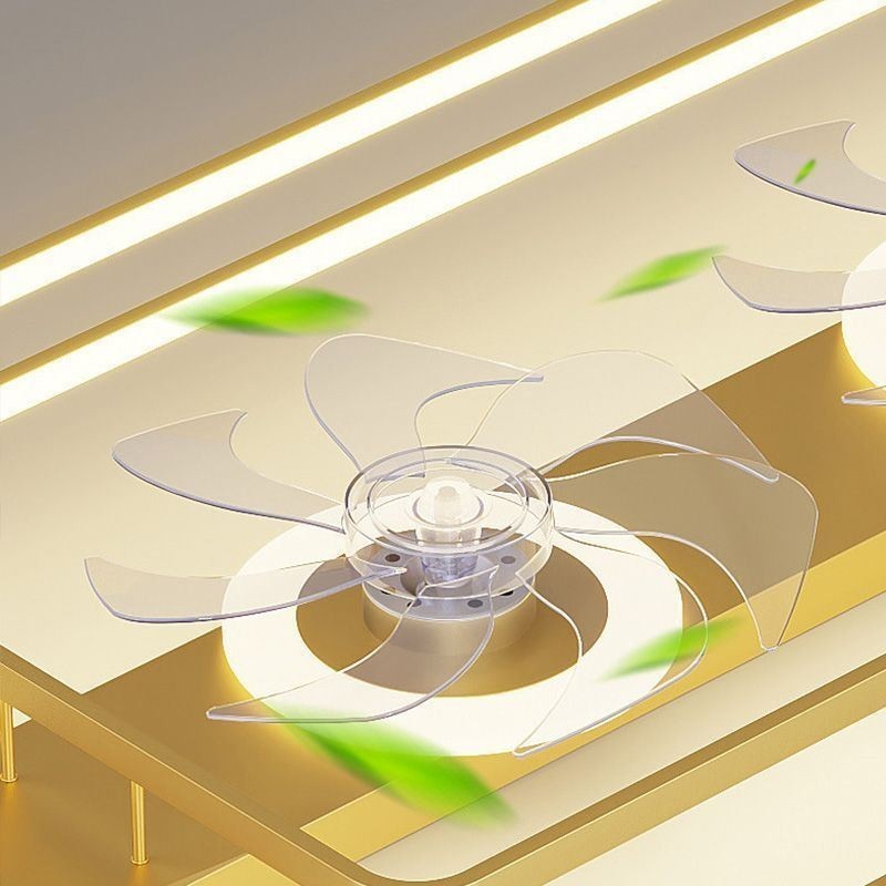 Moderní zapuštěný stropní ventilátor s dálkovým ovládáním světel