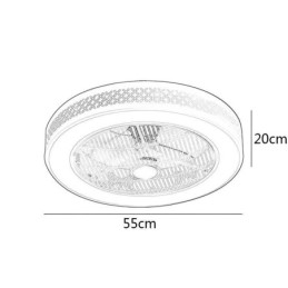 Ultra tenký stropní ventilátor světlo Neviditelný stropní ventilátor se světlem
