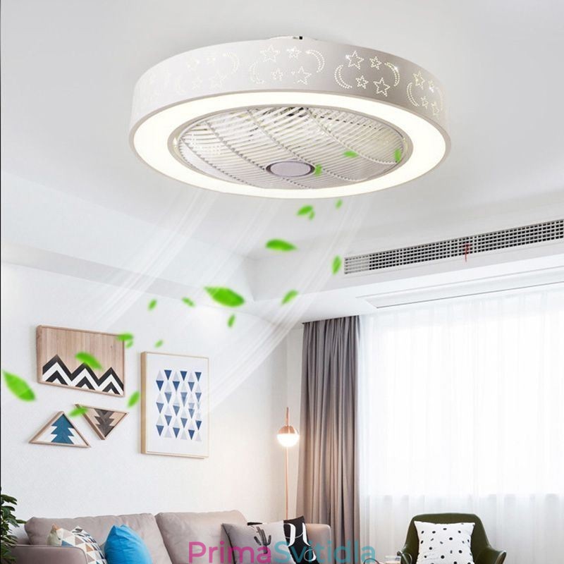 Ultra tenký stropní ventilátor světlo Neviditelný stropní ventilátor se světlem