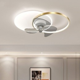 Stropní ventilátorová lampa Moderní svítidla ve stylu Art Deco
