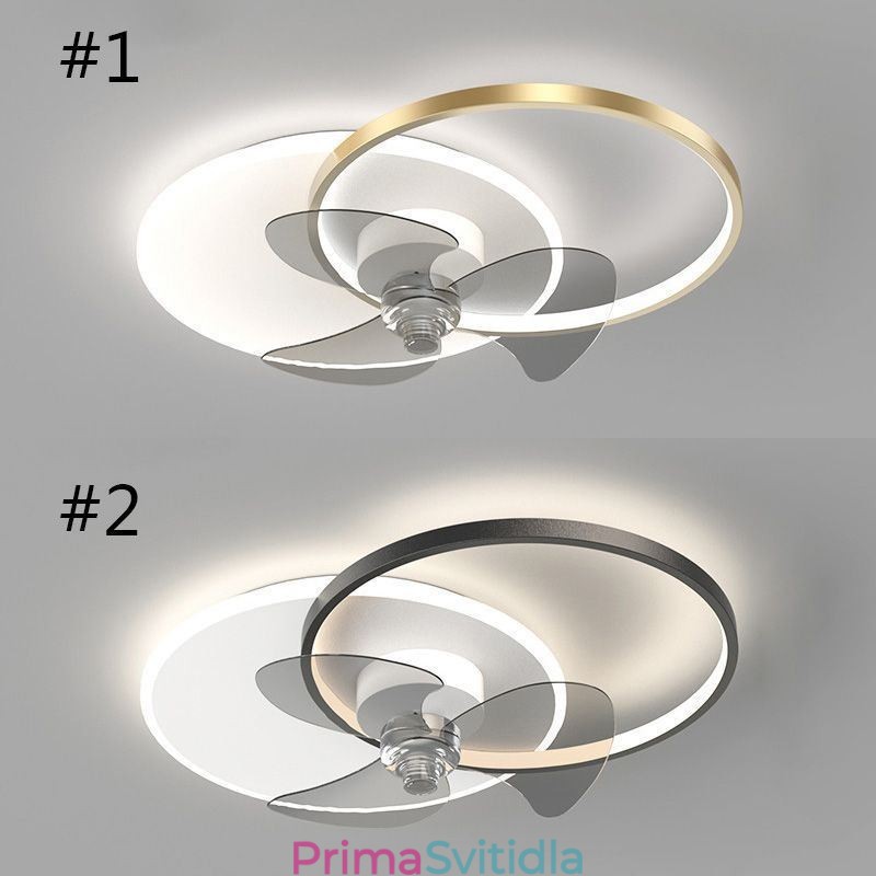 Stropní ventilátorová lampa Moderní svítidla ve stylu Art Deco