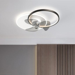 Stropní ventilátorová lampa Moderní svítidla ve stylu Art Deco