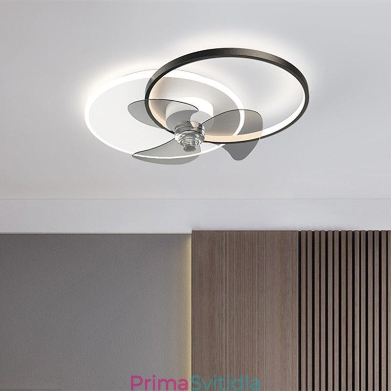 Stropní ventilátorová lampa Moderní svítidla ve stylu Art Deco