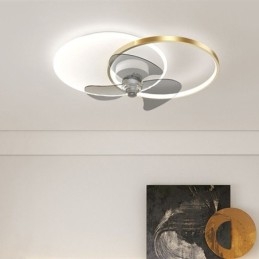 Stropní ventilátorová lampa Moderní svítidla ve stylu Art Deco