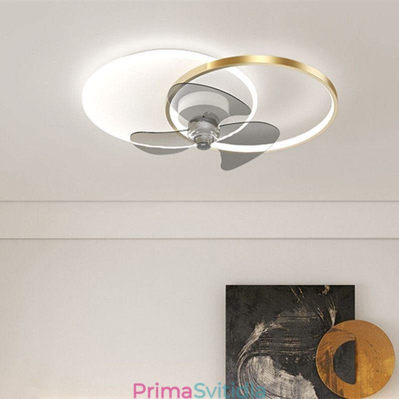Stropní ventilátorová lampa Moderní svítidla ve stylu Art Deco