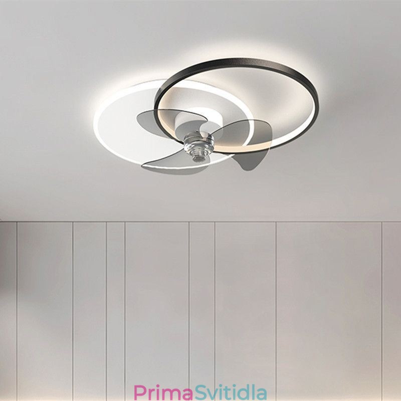 Stropní ventilátorová lampa Moderní svítidla ve stylu Art Deco