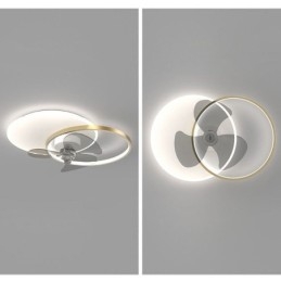 Stropní ventilátorová lampa Moderní svítidla ve stylu Art Deco