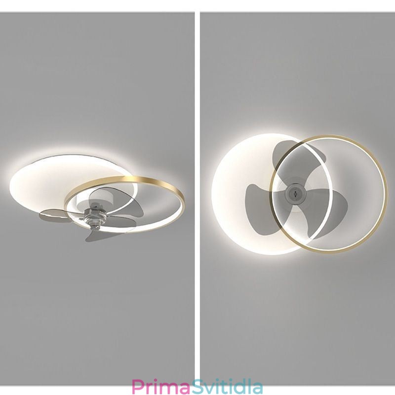 Stropní ventilátorová lampa Moderní svítidla ve stylu Art Deco