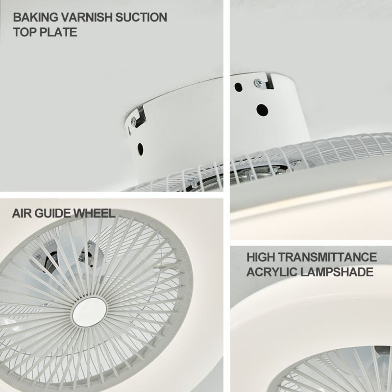 Třírychlostní dálkové ovládání stropního ventilátoru Trichromatické stmívání