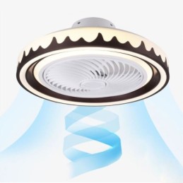 Stropní svítidlo s kulatým ventilátorem 3 rychlosti s dálkovým ovládáním