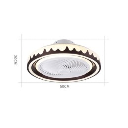 Stropní svítidlo s kulatým ventilátorem 3 rychlosti s dálkovým ovládáním