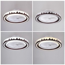 Stropní svítidlo s kulatým ventilátorem 3 rychlosti s dálkovým ovládáním