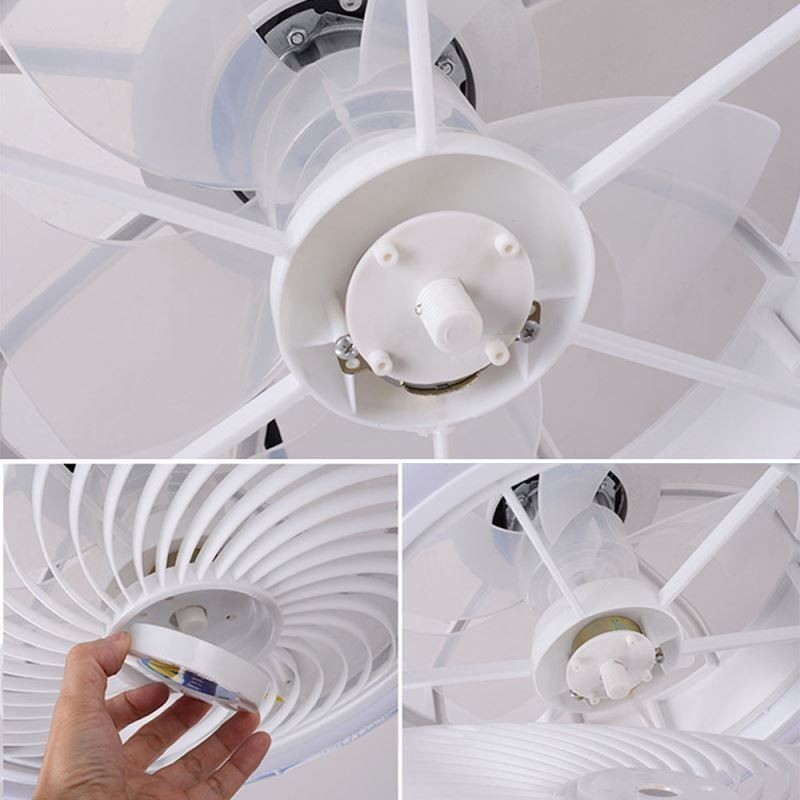 Stropní svítidlo s kulatým ventilátorem 3 rychlosti s dálkovým ovládáním