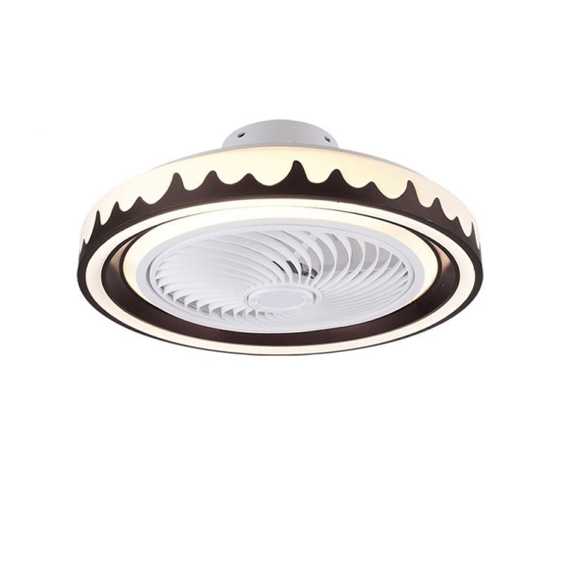 Stropní svítidlo s kulatým ventilátorem 3 rychlosti s dálkovým ovládáním