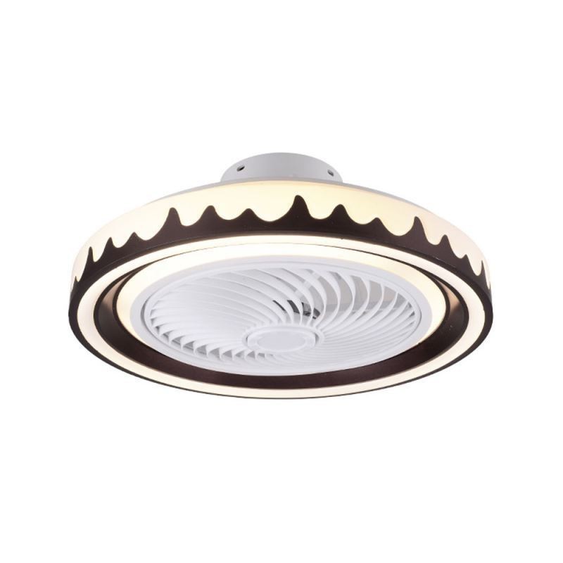 Stropní svítidlo s kulatým ventilátorem 3 rychlosti s dálkovým ovládáním