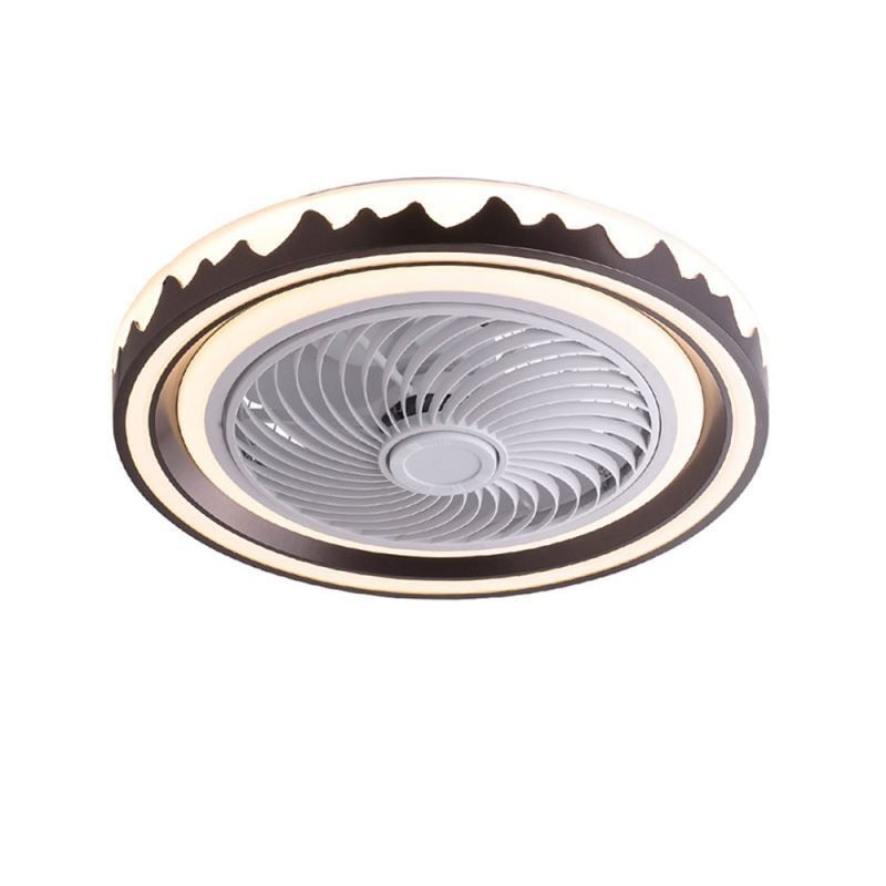 Stropní svítidlo s kulatým ventilátorem 3 rychlosti s dálkovým ovládáním