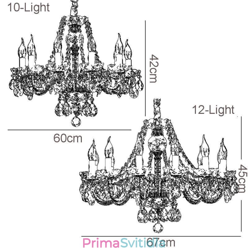 Transparentní křišťálový lustr Evropské luxusní dekorativní stropní svítidlo