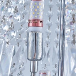 Retro křišťálový lustr Americké luxusní křišťálové stropní svítidlo s 18 světly
