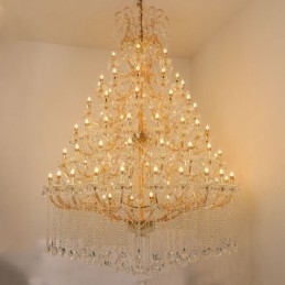 Luxusní křišťálové stropní svítidlo s dekorací lustru s 96 světly