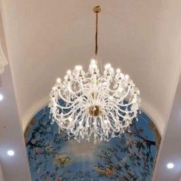Evropský křišťálový lustr s 32 světly Luxusní dekorace stropní svítidlo