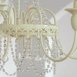Nordic Crystal Lustr Paint Craft Cream Stropní svítidlo
