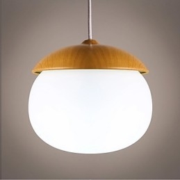 Moderní současný mini styl dřevěný bambusový lustr