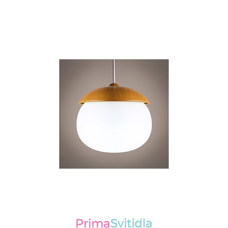 Moderní současný mini styl dřevěný bambusový lustr