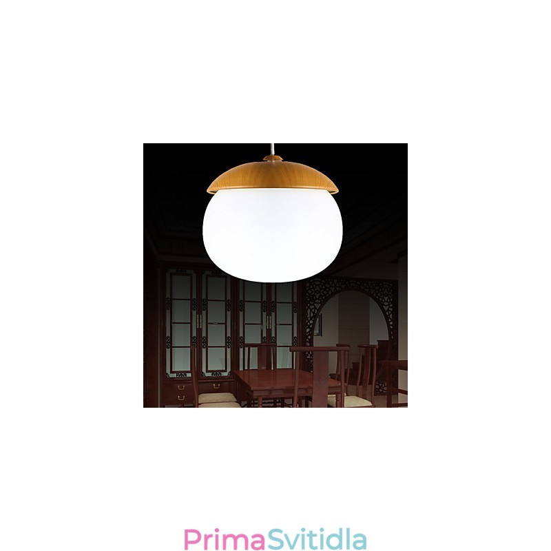 Moderní současný mini styl dřevěný bambusový lustr