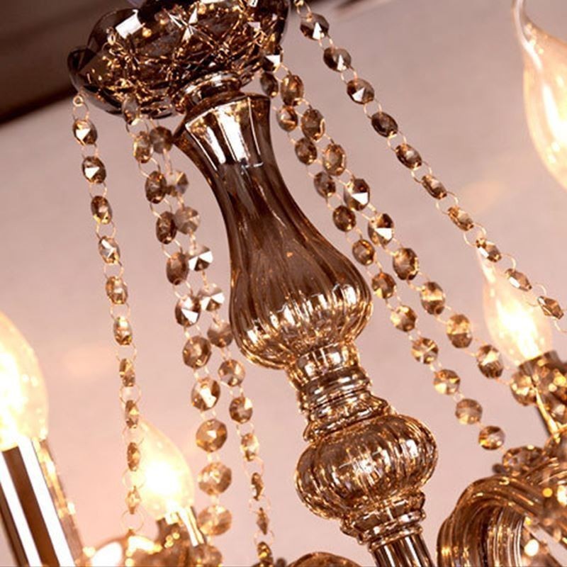 Velký evropský křišťálový lustr Elegantní závěsné svítidlo