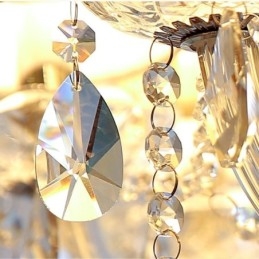 Moderní křišťálový lustr Evropské transparentní závěsné světlo