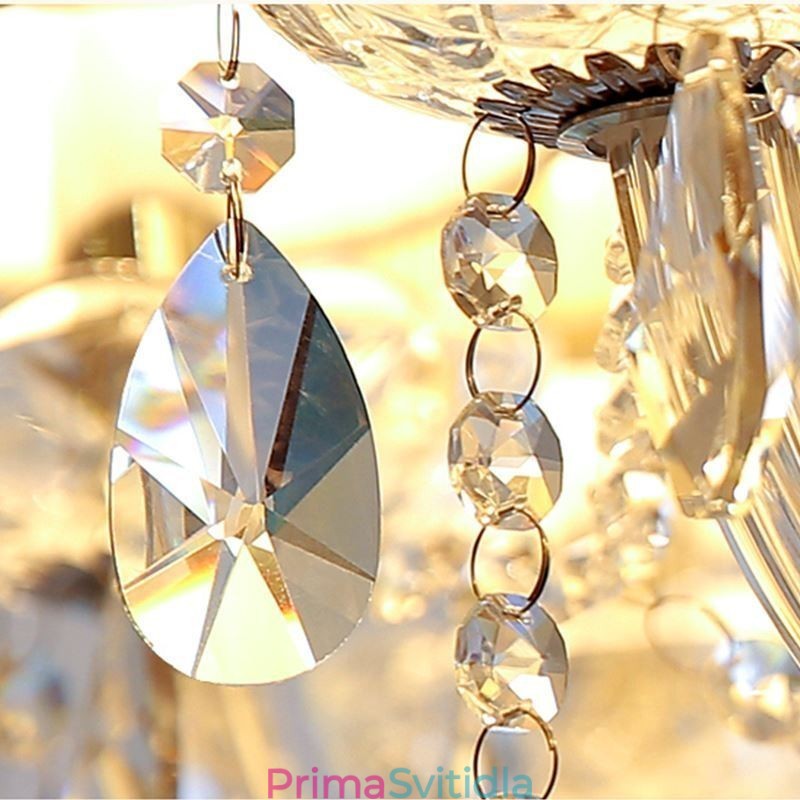 Moderní křišťálový lustr Evropské transparentní závěsné světlo