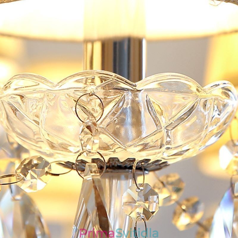 Moderní křišťálový lustr Evropské transparentní závěsné světlo
