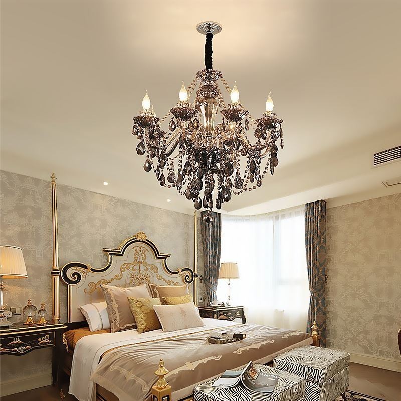Luxusní křišťálový lustr Evropské elegantní závěsné svítidlo