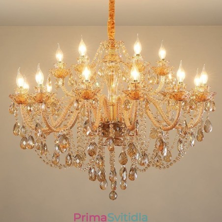Evropský křišťálový lustr s luxusním přívěskem na koňak Evropský křišťálový lustr s luxusním přívěskem na koňak